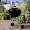 Weber 57cm Compact Kettle Black - Includes FREE 24PC Sureburn Fire Starters & 4kg Briquettes - Image 3