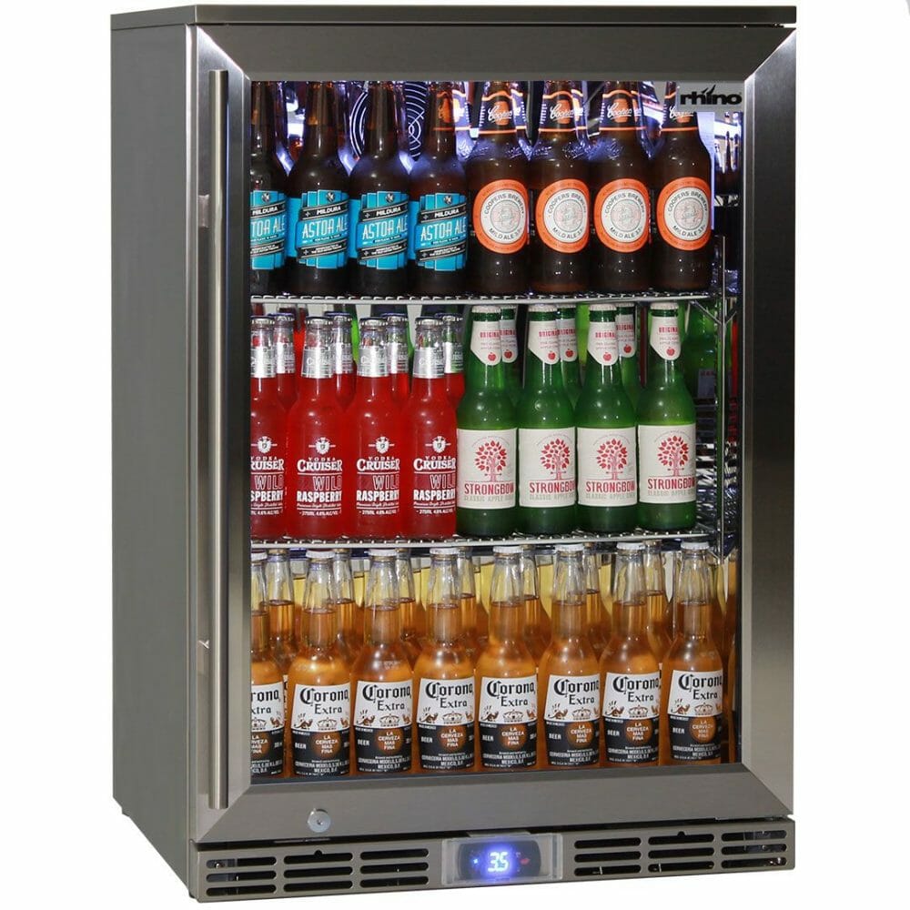 Rhino - GSP1H-840SS - 129 Litre Single Door Alfresco Bar Fridge - Left Hand Side