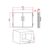 GrandFire Stainless Steel Double Door Built In - Image 3