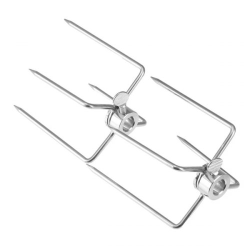 Outdoor Magic - Stainless Steel Rotisserie Spit Prongs