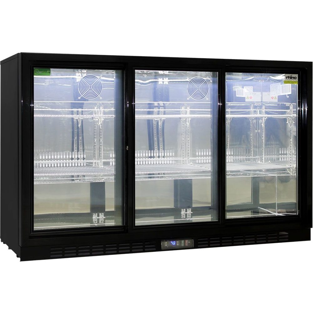 Rhino - SG3S-B - 330 Litre Sliding Alfresco Bar Fridge