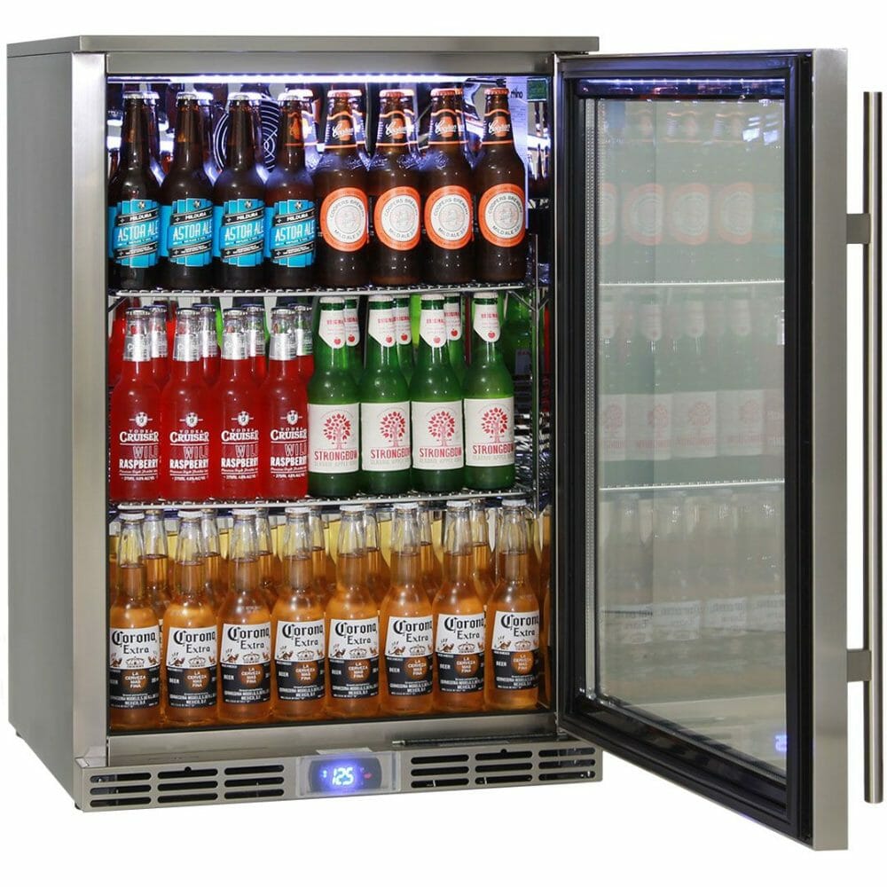 Rhino - GSP1HL-865-SS - Stainless Steel Glass Door Bar Fridge - 865mm High - Left Hinge - Image 2