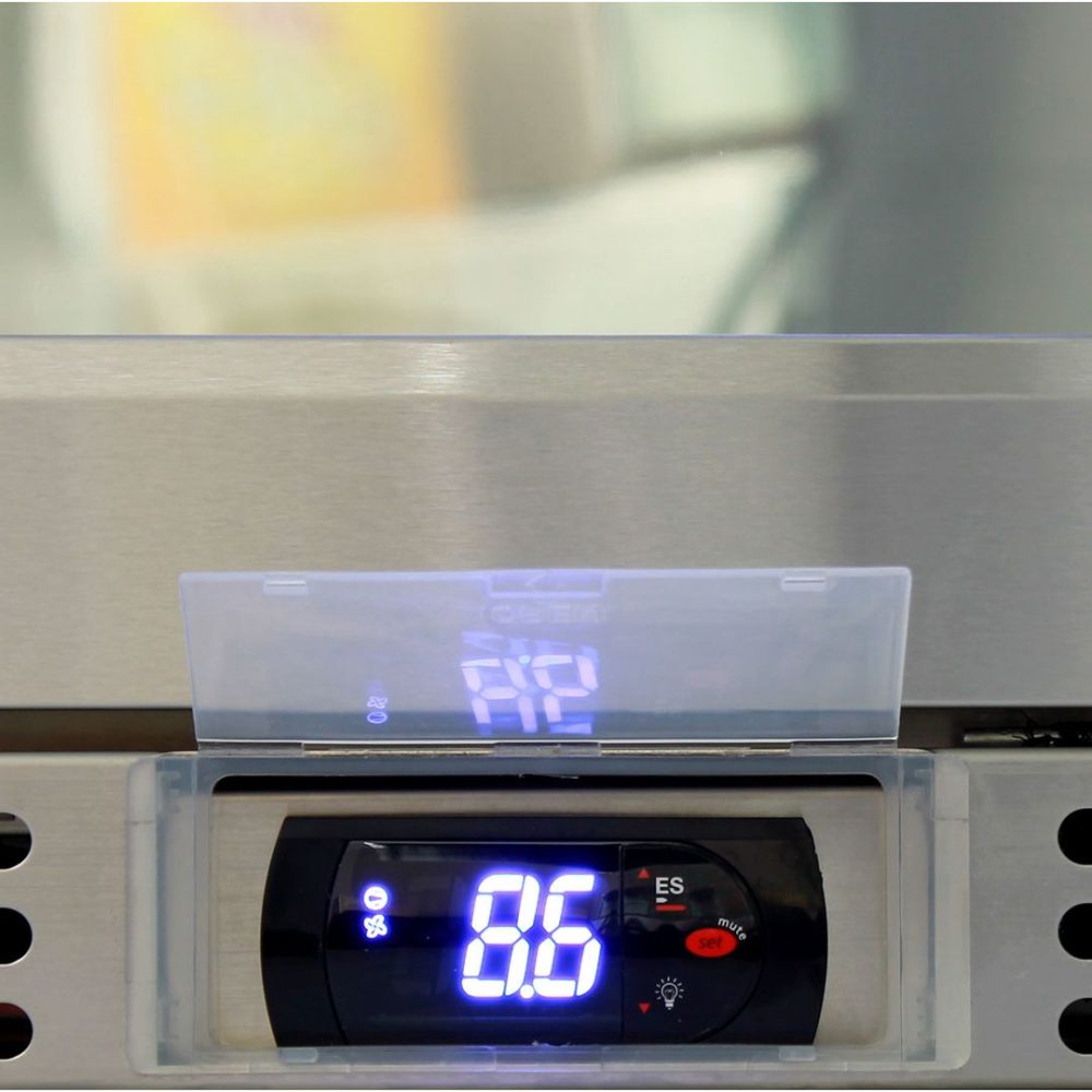 Rhino - GSP1HL-865-SS - Stainless Steel Glass Door Bar Fridge - 865mm High - Left Hinge - Image 4