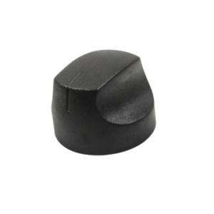 black plastic knob