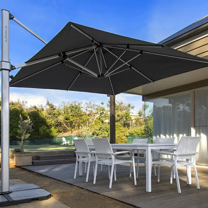 Instant Shade Umbrellas Aurora 2.8m Squareinc Matching Cover - Acrylic - Natural - Image 4