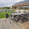 Melton Craft - Memphis Extension Table with 10 Florida Chairs - Black - Image 3