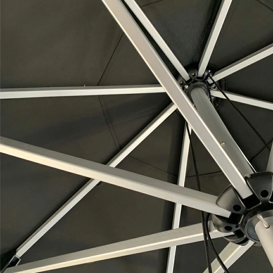 Instant Shade Umbrella Cafe Series - 2m Square - Acrylic - Natural - Image 2