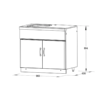 GrandFire Outdoor Kitchen Sink Unit - Classic - Image 2