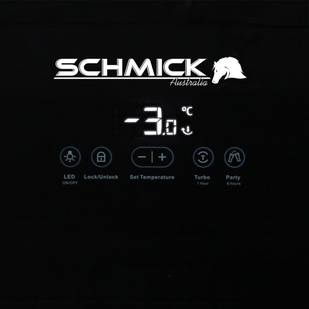 Schmick - EX108 - Black Zero Party Fridge lass Door - Right Hinged - Image 4