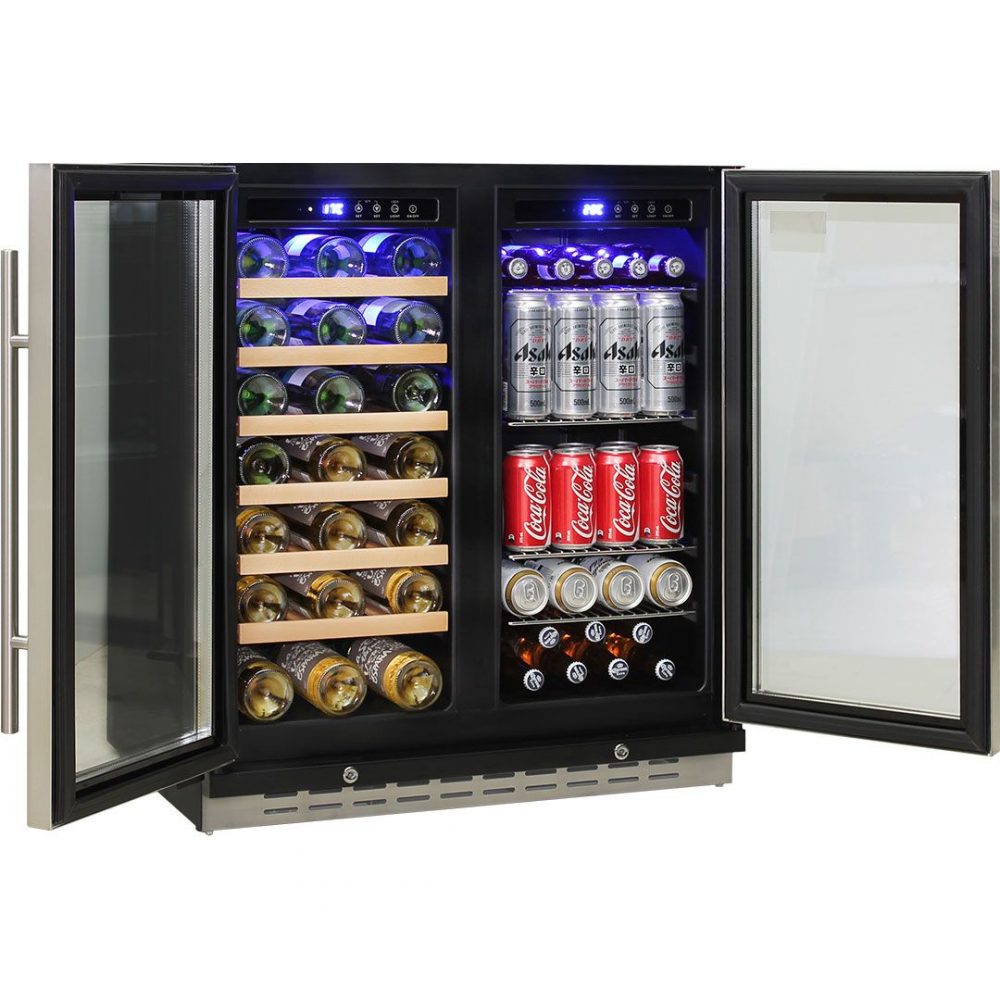 Schmick - JC165 - Stainless Steel Door Triple Glazed Dual Zone Beer & Wine Fridge - Image 2