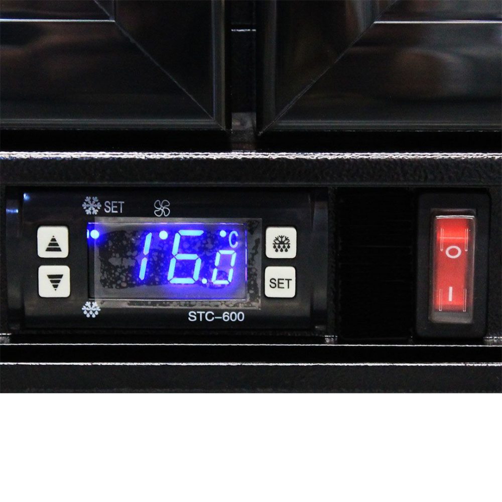 Rhino - SG2H-NQ - Black Quiet Night Club Multi Colored LEDs 2 Door Bar Fridge - Image 7