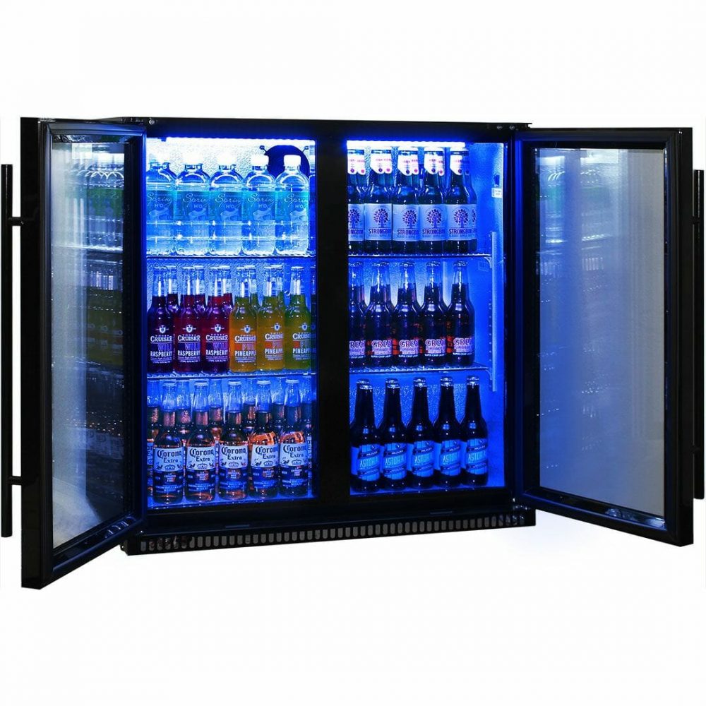 Schmick - SK190-B - 190 Litre Double Door Triple Glazed Bar Fridge