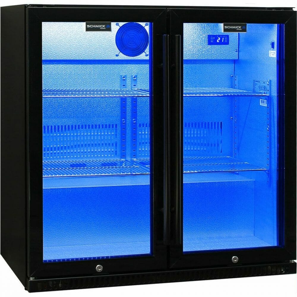 Schmick - SK190-B - 190 Litre Double Door Triple Glazed Bar Fridge