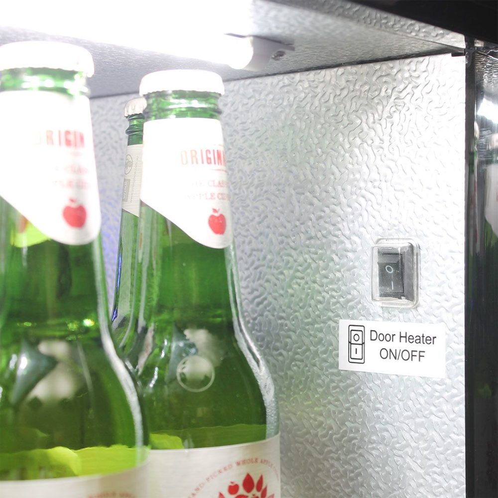 Schmick - SK190-B - Black Heated Glass and Triple Glazing Bar Fridge - Image 5