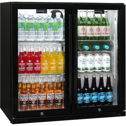 Schmick - SK190-B - 190 Litre Double Door Triple Glazed Bar Fridge