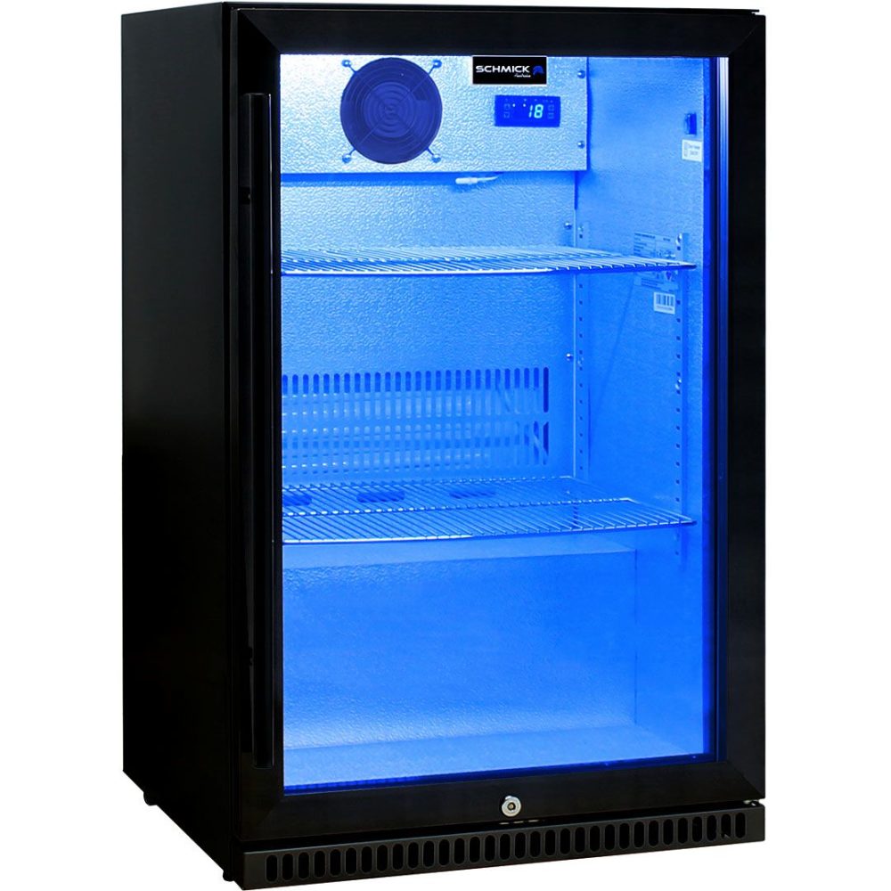 Schmick - SK118-B - 119 Litre Tropical Rated Black Bar Fridge