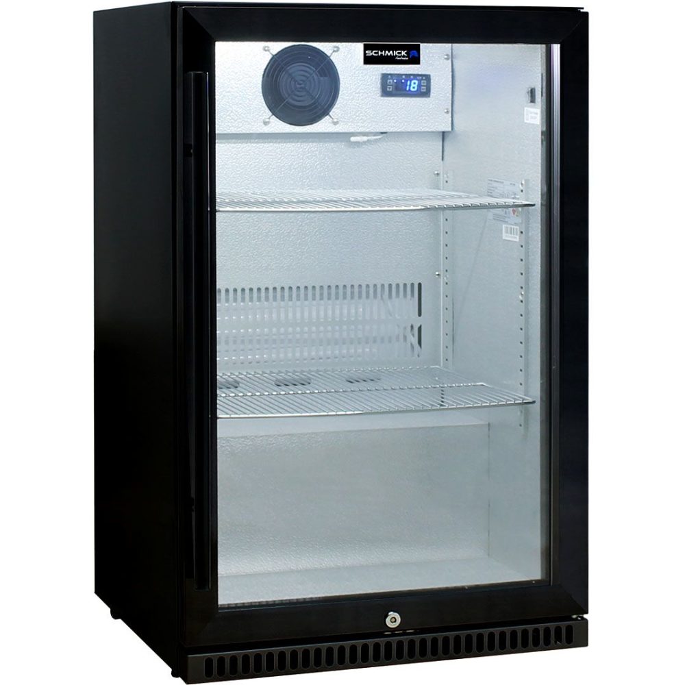 Schmick - SK118-B - 119 Litre Tropical Rated Black Bar Fridge