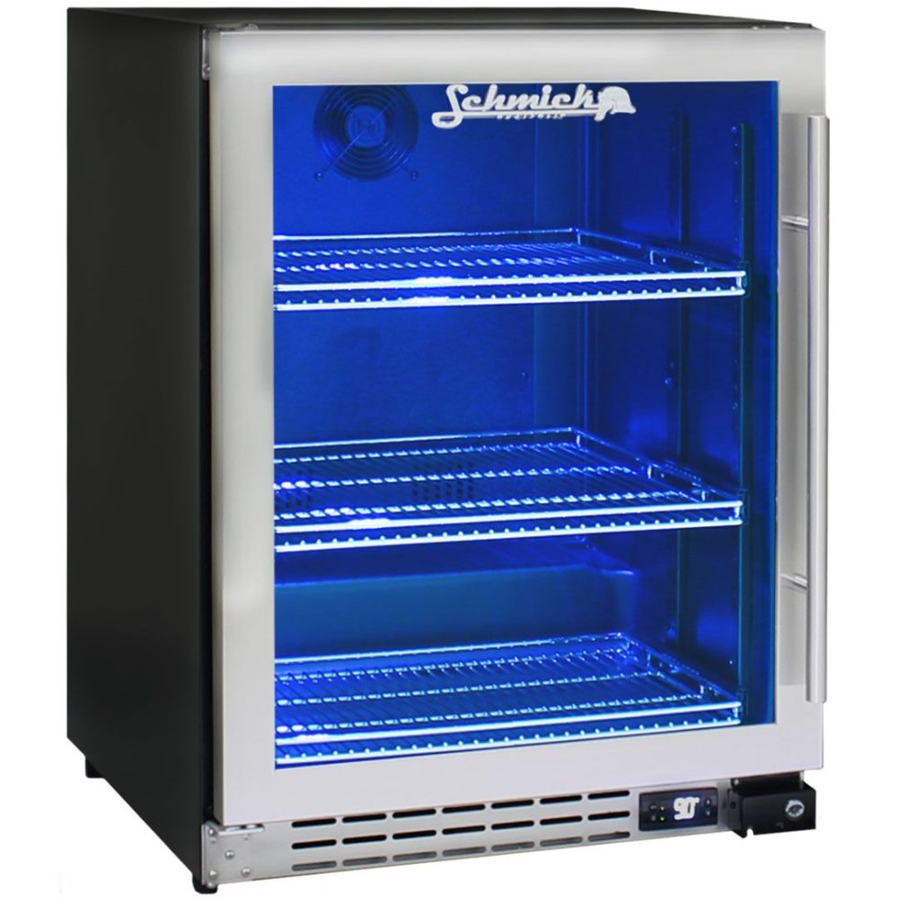Schmick - JC132B - Black Triple Glazed Fridge - Left Hinged - Image 3