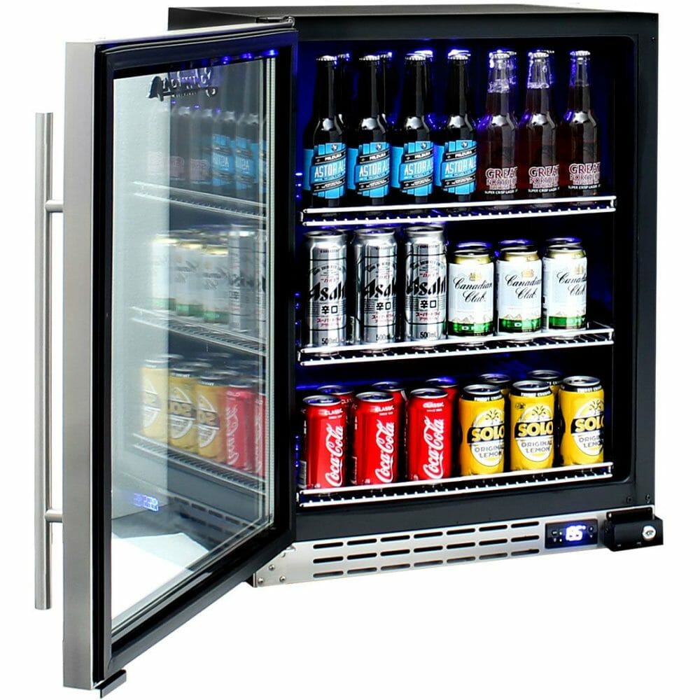 Schmick - JC132B - 132 Litre Triple Glazed Under Bench Bar Fridge