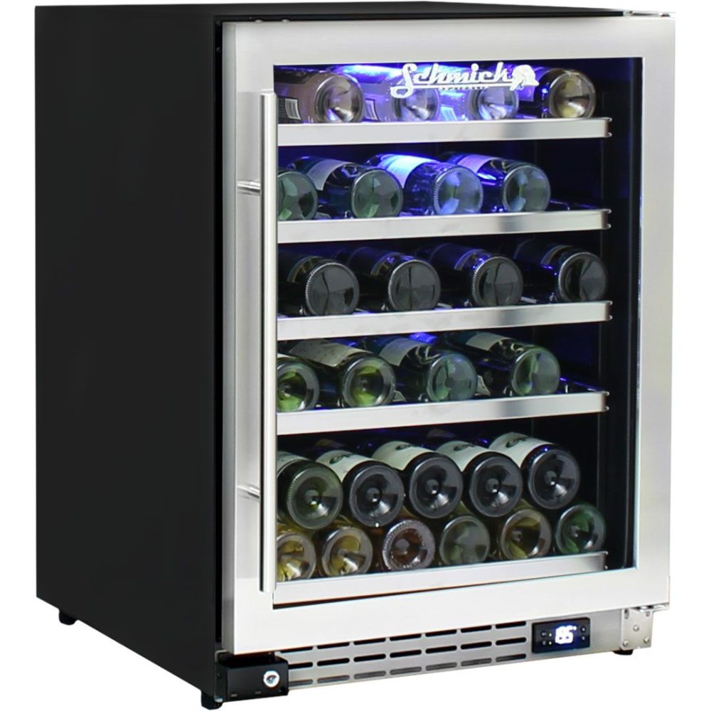 Schmick - JC132W - White Triple Glazed Wine Fridge - Right Hinged (Reversible) - Image 2