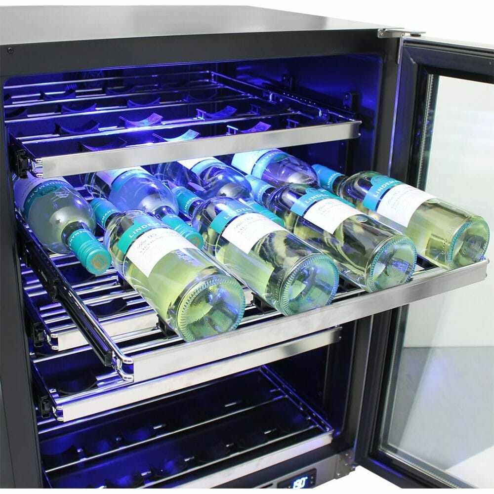 Schmick - JC132W - White Triple Glazed Wine Fridge - Right Hinged (Reversible) - Image 5