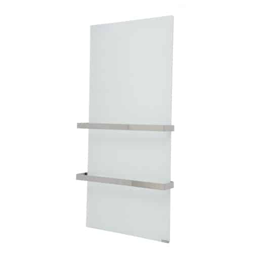 Herschel - Select XLS White Glass Towel Rail Heater with 2 Towel Rails