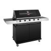 BeefEater 1200 BBQ Black, Trolley and Side Burner 5B - Image 2