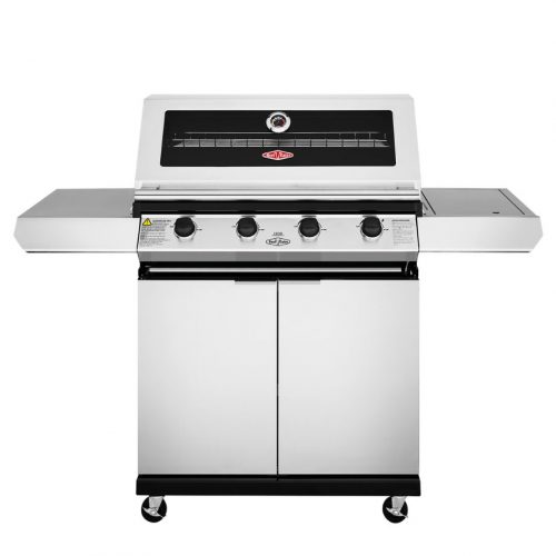 BeefEater 1200 4 Burner SS – Trolley BBQ with Side Burner