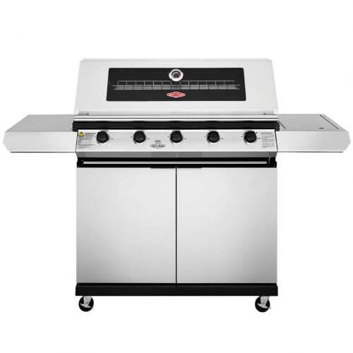 BeefEater 1200 4 Burner SS – Trolley BBQ with Side Burner