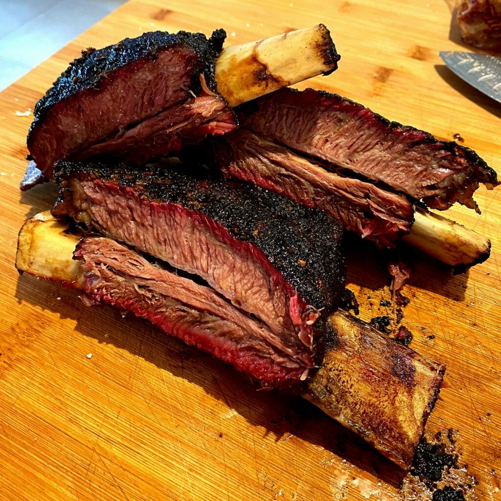 beef ribs on weber kettle