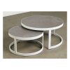 Melton Craft Venus Deep Seat Setting 5pc, Round Coffee Tables - White - Image 4
