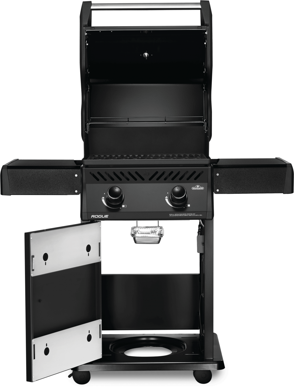 Napoleon Rogue 365 Black - Cast Grills, Multifunctional Warming Rack, No Side Burner- LPG - Image 7