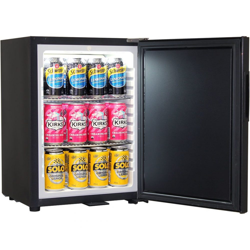Schmick - SK40-SD - Black Solid Door Mini Bar Fridge - Right Hinged (Reversible) - Image 2