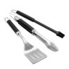 Weber 3 Piece Tool Set Tongs Spatula And Basting Brush - Image 3