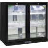 Rhino - SG2H-B-HD - Black Heated Glass 2 Door Bar Fridge - Image 2