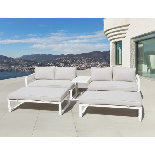 Nest - New Moon Modular 5 Pce Lounge Setting - White