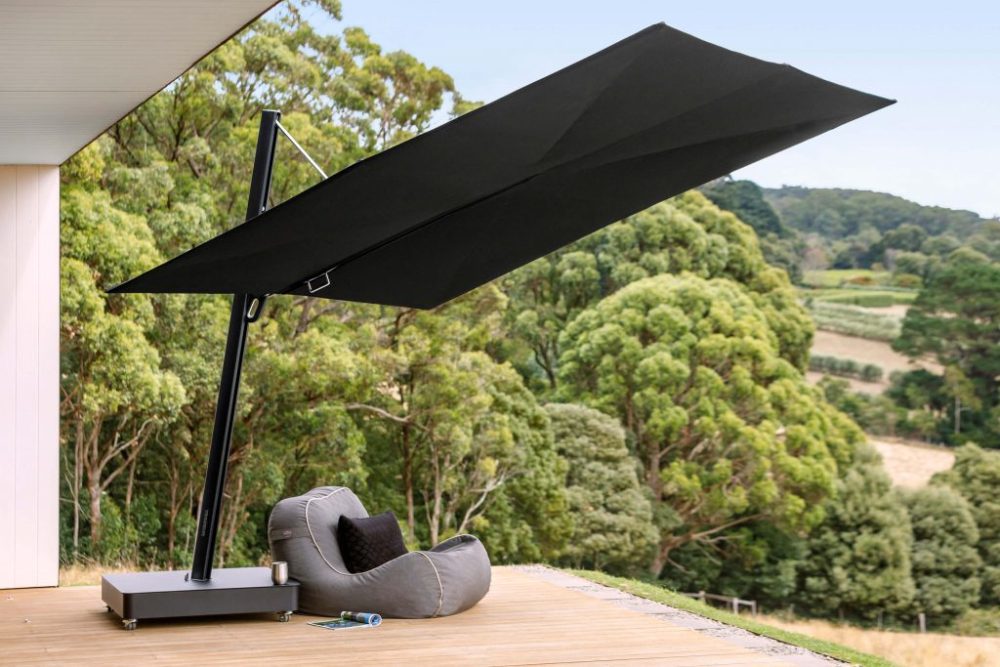 Instant Shade Umbrella Versa UX Package - 3m Square - Full Black