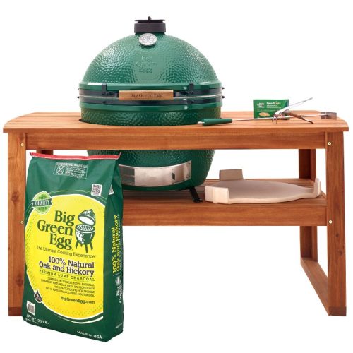 Big Green Egg - XL Acacia Table Bundle