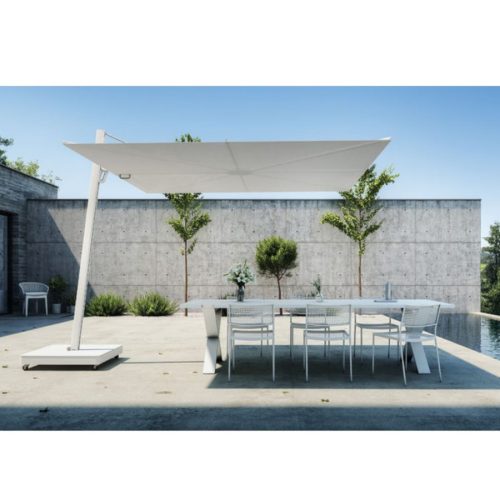 Instant Shade Umbrella Versa UX Package - 3m Square - Architecture White