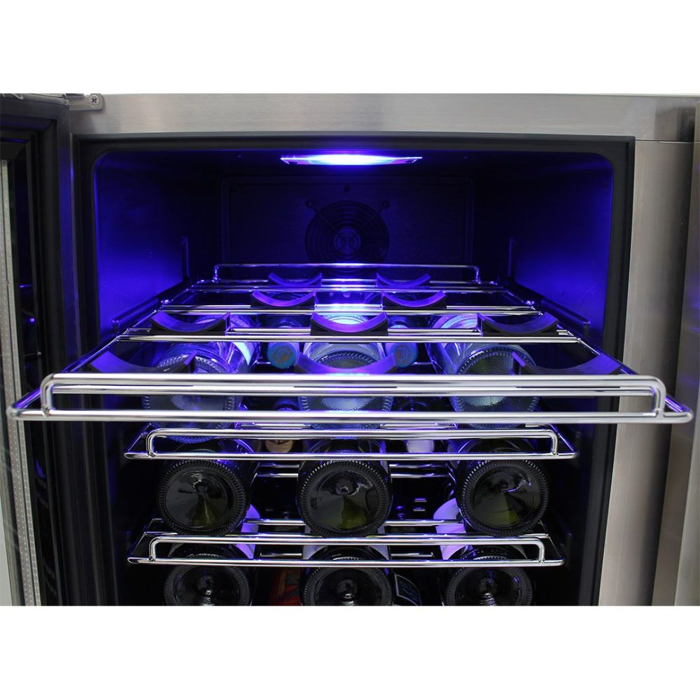 Schmick - JC190-SS - Stainless Steel Solid Door Twin Zone Beer & Wine - Image 4