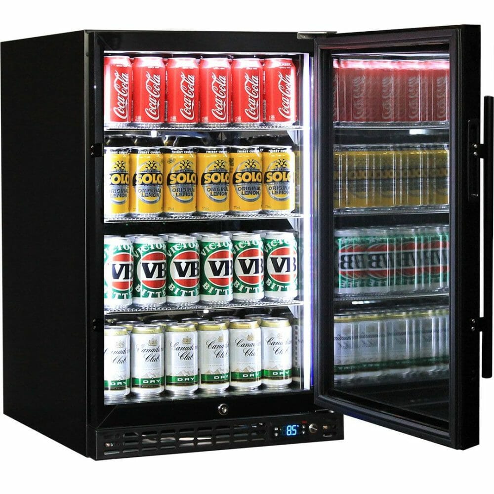 Schmick 1 Door Bar Fridge, Quiet Running, Front Venting, Triple Glazed Low E Glass, Black - Right Hinged - Image 5
