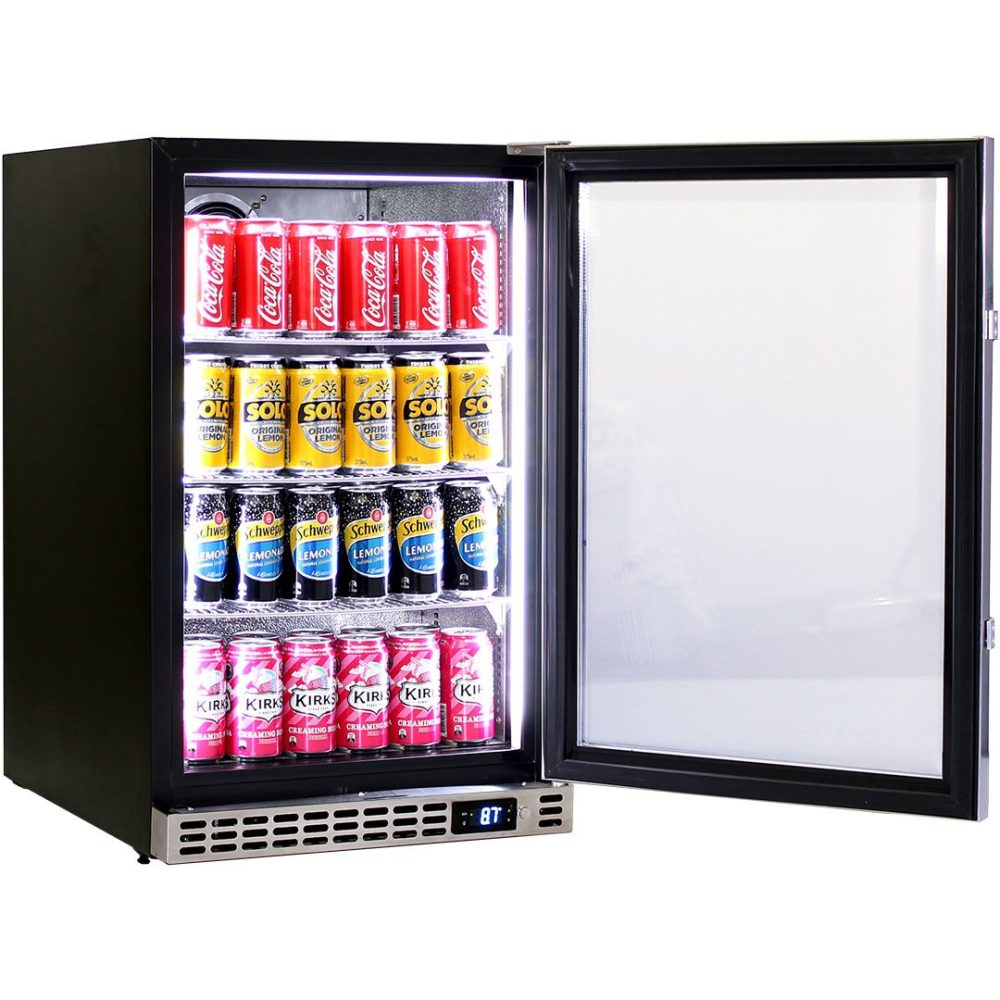 Schmick - SK116-HD - 105 Litre Quiet Stainless Steel Door Bar Fridge