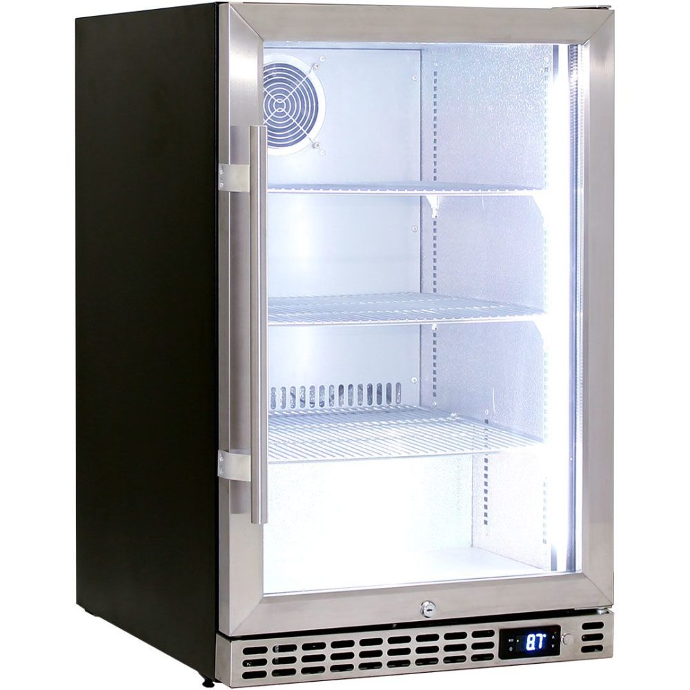 Schmick - SK116-HD - 105 Litre Quiet Stainless Steel Door Bar Fridge