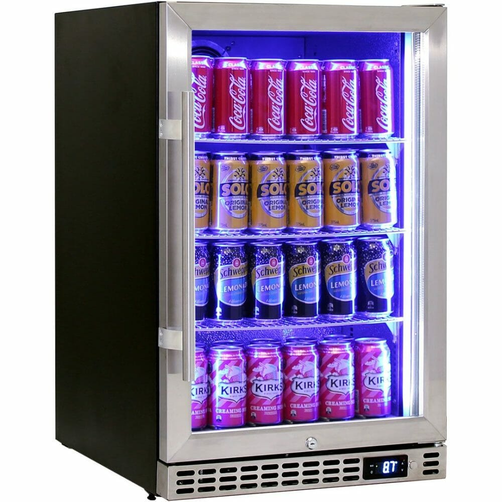 Schmick - SK116R-HD - Stainless Steel Door with Heated Glass Bar Fridge - Right Hinged - Image 4