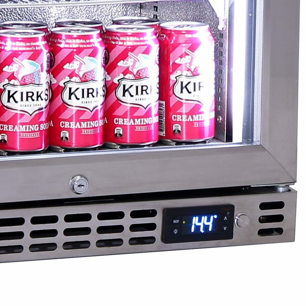 Schmick - SK86R-HD - Stainless Steel Door Heated Glass Bar Fridge - Right Hinged - Image 6