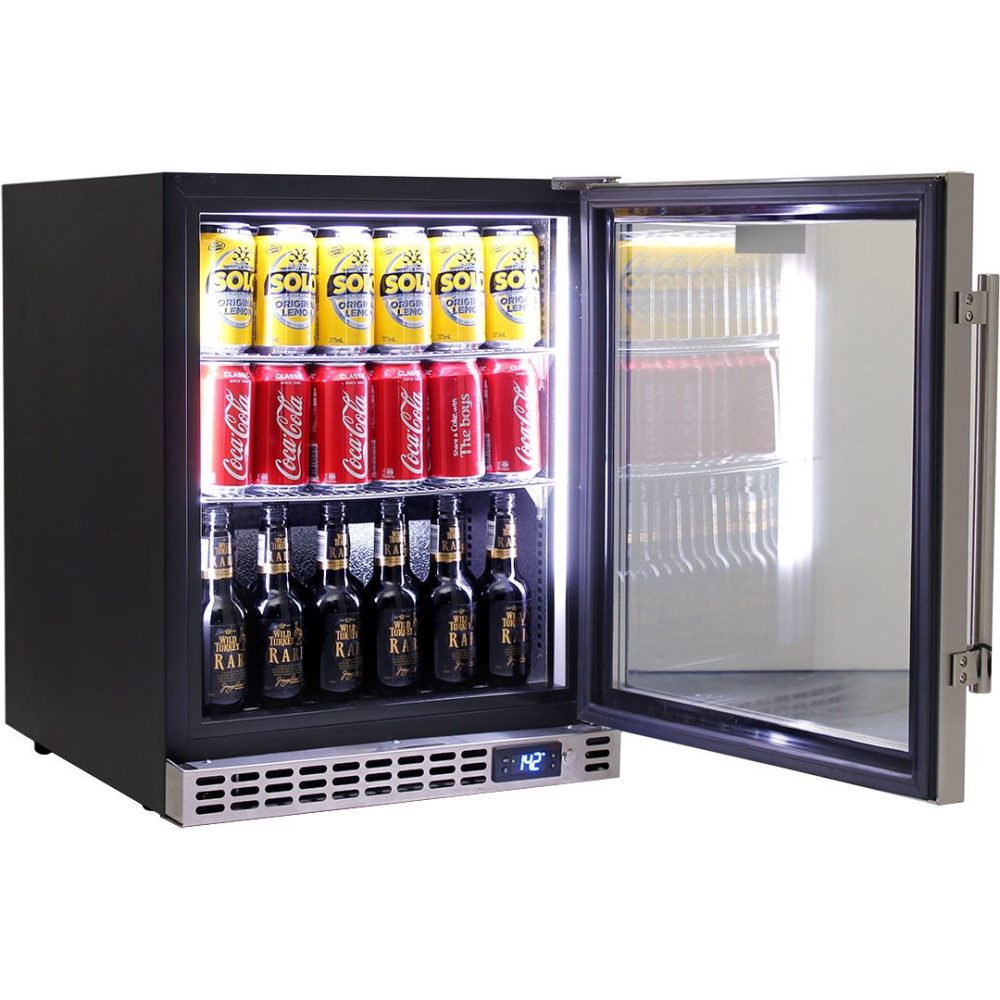 Schmick - SK86R-HD - Stainless Steel Door Heated Glass Bar Fridge - Right Hinged - Image 2