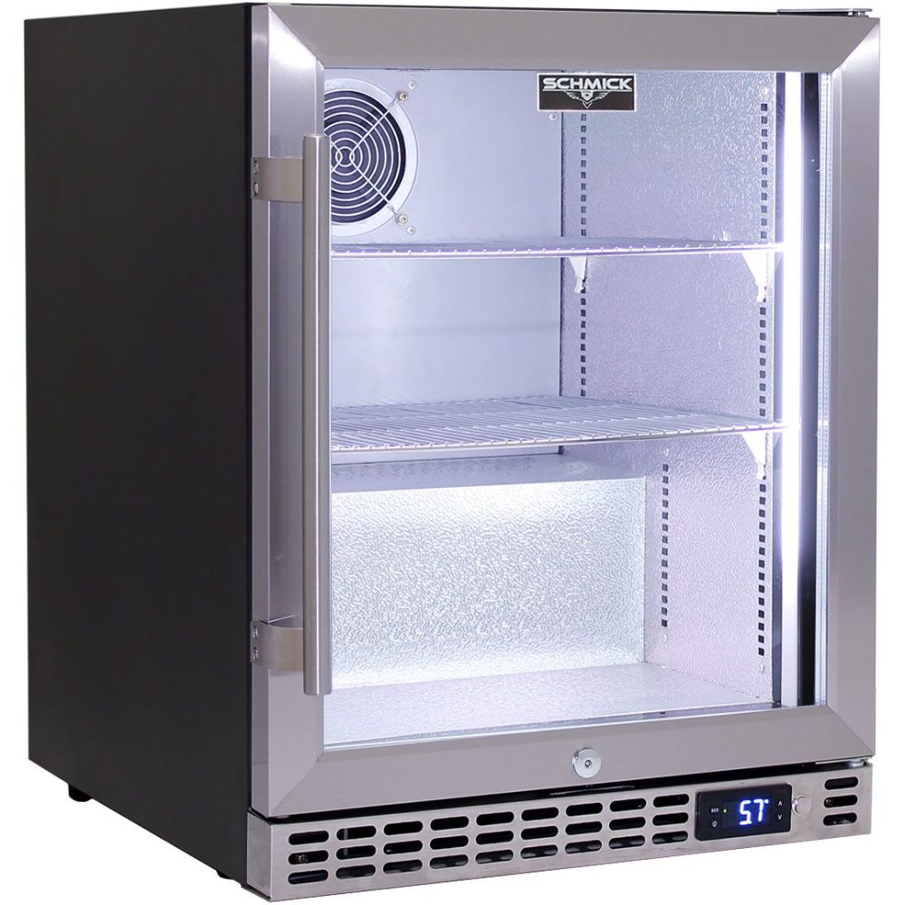 Schmick - SK86-SS - 77 Litre Quiet Stainless Steel Bar Fridge