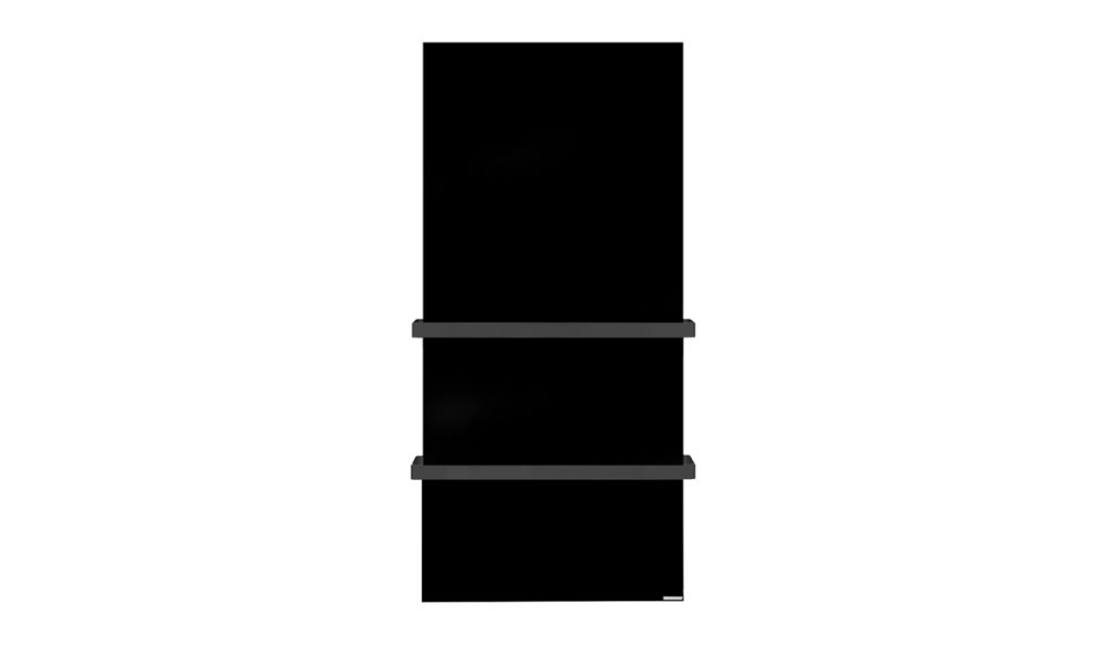 Herschel Select XLS Towel Rail 500 Black Glass integrated