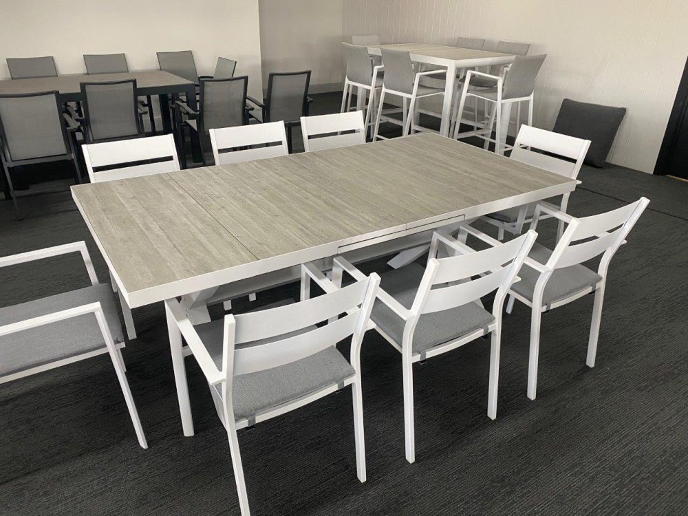 Melton Craft Memphis Extension Table 265x100 - White - Image 3