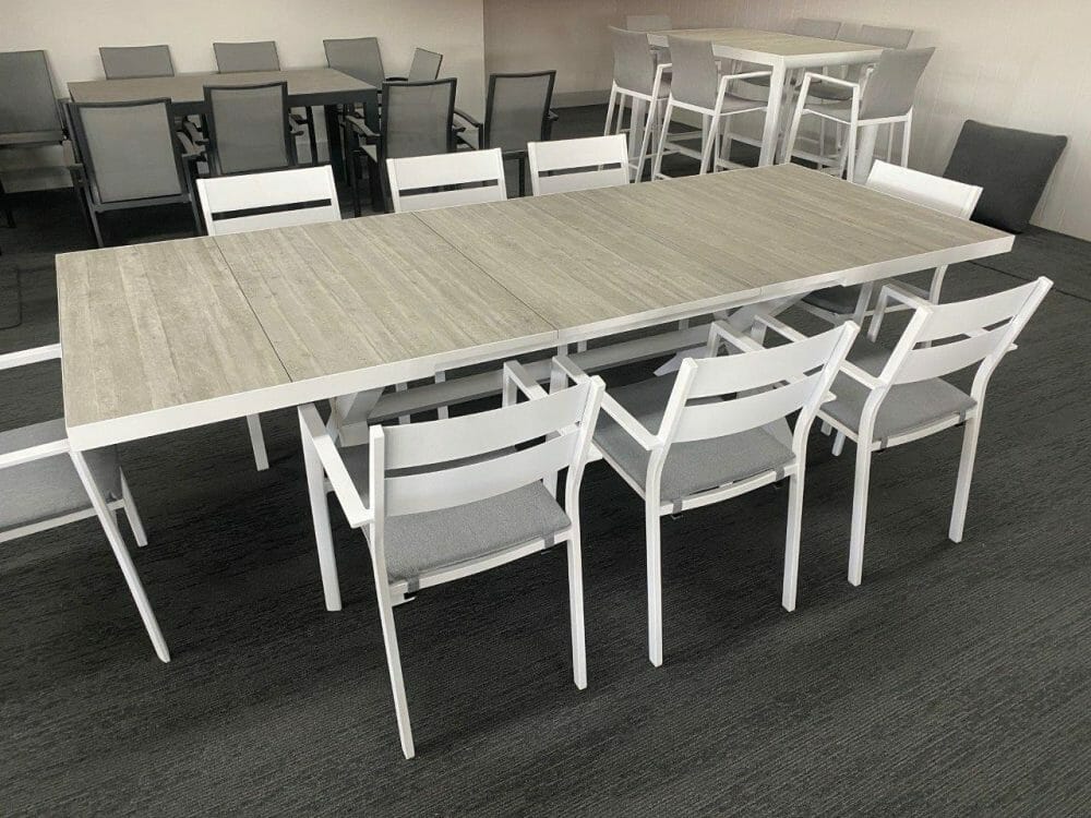 Melton Craft Memphis Extension Table 265x100 - White - Image 2
